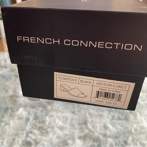 French Connection Stretch Knit Mules in Black - Picture 7 of 7